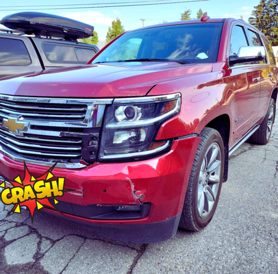 Clear Bra - 2015 Chevy Tahoe 4WD - Rock chips are soul-crushing. They literally destroy your paint and decrease the value of your vehicle. When the paint is scratched deep enough, it can start to peel and let in moisture, leading to potential rust. There is a way to prevent that. It's called PPF or Paint Protection Film. Most people know it as Clear Bra. If you've never heard of it  - please read about it on our website: https://bit.ly/AndersonsClearBra

It is not that expensive and will more than pay itself by maintaining the value of your vehicle. Hey, It's North Idaho! Snow, rock salt, gravel, and dirt are a way of life, but they don't need to destroy your vehicle or your pocketbook.

This 2007 Chevy Tahoe 4WD owner was very savvy. She had treated the new vehicle with Clear Bra at the time of purchase. That's because the paint is brand new and has never seen a winter storm or hard gravel flying up on a mountain road. Typically, Clear Bra lasts a good 7-10 years.

Here's the problem: when a vehicle gets into a fender bender or bumper bump, the Clear Bra gets damaged right along with it. So Anderson's is not only replacing or repainting the damaged hood, fenders, (....headlights, fog lights, mirrors, bumper, door handles, a-pillars...), and virtually any other surface, but replacing the Clear Bra that was applied to any of those parts.

With this Chrystal Red 2015 Tahoe, reapplying Clear Bra was a key part of the repair job. What we're excited about is a new local expert in Aaron who came to us in the summer and applies Clear Bra to freshly repainted parts - whether repaired or replaced with a new OEM panel. He uses 3M Scotchguard but can use any material you or the OEM specifies.

This Tahoe repair is as much about the importance of Paint Protection as the new Paint itself. 

If you never had Clear Bra, please ask for it when you come in. You can just get it done proactively - collision or not. Aaron and our team will take care of you. There is no need to waste your gas or time in Coeur d'Alene or Spokane if you want to stay local!

Remember, your vehicle is one of the biggest investments you will make, and protecting that investment will benefit you now and in the future. Having a professionally installed Clear Bra protects not only the paint, overall look, and integrity of your vehicle, but also increases your trade-in value. These factors can save you hundreds to thousands of dollars in the long run. It certainly kept this 7-year old SUV looking great!