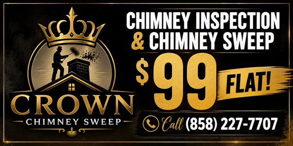 Chimney Sweep Only $99 - Chimney sweep and inspection only $99