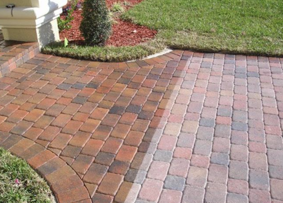 Paver Sealing Services - Revitalize the look of your walkways and driveways with our expert paver sealing services.