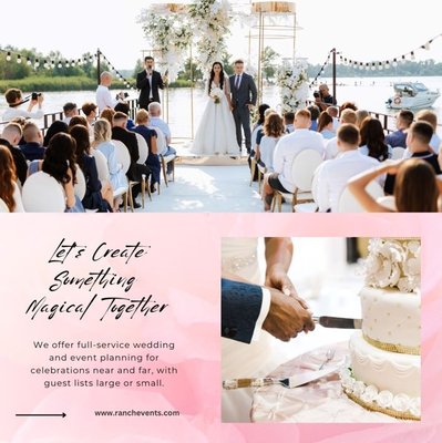 Full-Service Wedding - With a keen eye for detail and a dedication to excellence, we transform your event into something truly extraordinary. Every aspect, from stunning décor to exquisite cuisine, is crafted to perfection.