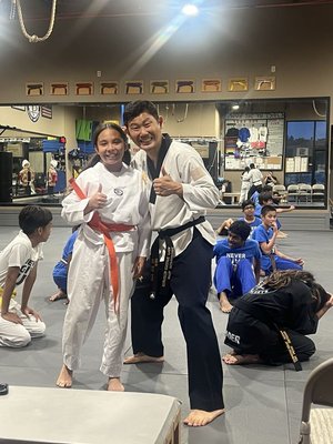 Adults & Late Teens (Ages 13+) 🌟 - Whether you’re looking to get fit, boost your confidence, or learn real martial arts skills, our classes for adults and late teens are for you! In a supportive, encouraging atmosphere, you’ll improve your physical and mental well-being, develop leadership, and gain the tools to become your best self—inside and outside the dojang. Every class is tailored for all experience levels, with plenty of individual attention. Discover what you can achieve at Hana Taekwondo! Come visit us today! Adults & Late Teens (Ages 13+) 🌟 - Whether you’re looking to get fit, boost your confidence, or learn real martial arts skills, our classes for adults and late teens are for you! In a supportive, encouraging atmosphere, you’ll improve your physical and mental well-being, develop leadership, and gain the tools to become your best self—inside and outside the dojang. Every class is tailored for all experience levels, with plenty of individual attention. Discover what you can achieve at Hana Taekwondo! Come visit us today!