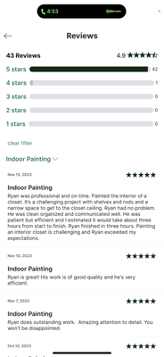 Customer Testimonies - Reviews from previous projects