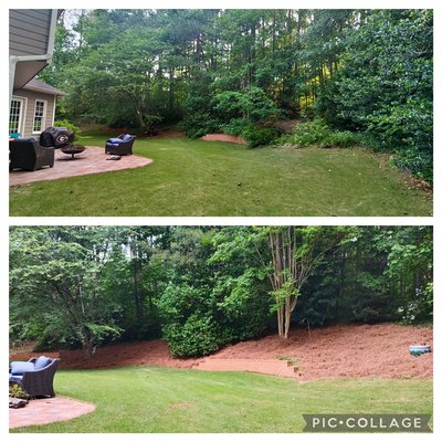 Graduation Party Yard Refresh - This client wanted her lawn cleaned up and refreshed for a graduation party! Graduation Party Yard Refresh - This client wanted her lawn cleaned up and refreshed for a graduation party!