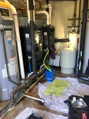 Hotel rinnai tankless heater rebuild - Rebuild tankless water heater installed at Hotel