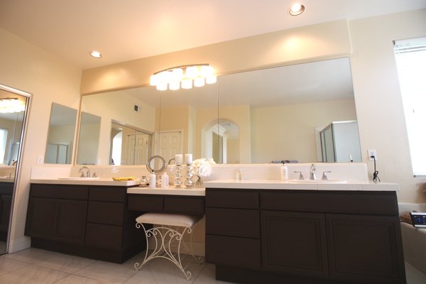 A Beautiful Customer Master Bath Makeover. - Our customer was getting ready to put their home on the market but wanted to make the bathrooms look more finished. The makeover looked spectacular and they were very happy with the result and how affordable it was.