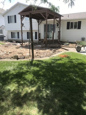 Colored stamped concrete - This project was big and this was our 1st time doing colored concrete. Client was happy and so were we.