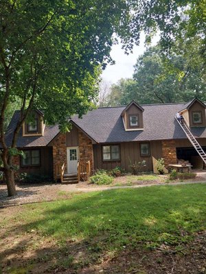 Complete Home Renovation – Roofing, Siding, Custom Kitchen & Baths, Flooring, Deck & Exterior Upgrades – Northern Indiana - This full home renovation project in Northern Indiana was a complete interior and exterior transformation, combining roofing, siding, painting, kitchen remodeling, custom bathrooms, new flooring, door replacement, and a brand-new deck to deliver a modern, high-performance home built for long-term durability and comfort.

The project began with a full exterior upgrade, starting with a complete roof replacement to ensure the home was fully protected from the elements. We installed a high-quality roofing system designed for long-term performance, followed by new siding installation to enhance both energy efficiency and curb appeal. The exterior was then finished with a full professional paint application using premium Sherwin-Williams products, giving the home a clean, updated look that will last for years.

Inside the home, we completed a full kitchen remodel designed to combine functionality, durability, and modern design. The space was upgraded with new cabinetry, countertops, fixtures, and finishes to create an open, efficient layout that works for everyday living and entertaining. Every detail was carefully planned to deliver a clean, high-end result.

The bathrooms were fully customized with new showers, tubs, vanities, tile work, and fixtures. Each bathroom was designed to feel like a modern upgrade, combining durability with a clean, polished finish. From tile installation to fixture placement, our team focused on precision and long-lasting performance.

Flooring throughout the home was completely replaced using a combination of Shaw pet-proof carpet and luxury vinyl plank (LVP) flooring. The Shaw carpet provides comfort and durability for high-traffic areas and pet-friendly living, while the LVP offers a waterproof, scratch-resistant surface ideal for kitchens, bathrooms, and main living spaces. This combination ensures both performance and style throughout the home.

We also installed new interior and exterior doors to improve both functionality and energy efficiency. Every door was properly fitted and finished to match the overall design of the home, contributing to a cohesive, upgraded look.

To complete the project, we built a brand-new deck, creating an outdoor living space perfect for relaxing and entertaining. The deck was designed for durability and long-term use, adding both value and usable space to the property.

Throughout the entire renovation, our team focused on proper preparation, attention to detail, and protecting the homeowner’s property. From covering floors and sealing work areas to maintaining a clean job site, every step was handled with professionalism and care.

This project highlights our ability to handle full-service renovations from start to finish, combining roofing, siding, remodeling, flooring, and exterior construction into one seamless process. Homeowners in Elkhart, Goshen, Granger, Mishawaka, South Bend, and surrounding Northern Indiana and Southern Michigan areas trust Elkhart’s Best Home Services for complete home renovations, storm restoration, and high-quality construction services.

If you are looking for a contractor that can handle roofing, siding, kitchen remodeling, bathroom renovations, flooring installation, and exterior upgrades all under one roof, this project is a perfect example of the quality, detail, and results we deliver.