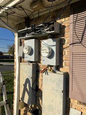 Loose taps - Old taps were no longer terminated properly Loose taps - Old taps were no longer terminated properly