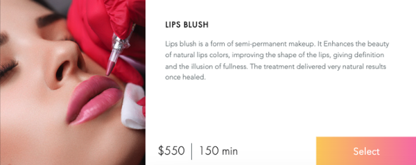 Lip Blush Service - At PMU Clinic, we offer lips blush, a form of semi-permanent makeup that enhances the beauty of your natural lip color, improves lip shape, and gives definition and the illusion of fullness. Our lips blush treatment delivers natural-looking results that last. You can expect to see a significant improvement in the appearance of your lips once they have healed. Don't wait to enhance your natural beauty with lips blush at PMU Clinic. Book your appointment today! Lip Blush Service - At PMU Clinic, we offer lips blush, a form of semi-permanent makeup that enhances the beauty of your natural lip color, improves lip shape, and gives definition and the illusion of fullness. Our lips blush treatment delivers natural-looking results that last. You can expect to see a significant improvement in the appearance of your lips once they have healed. Don't wait to enhance your natural beauty with lips blush at PMU Clinic. Book your appointment today!