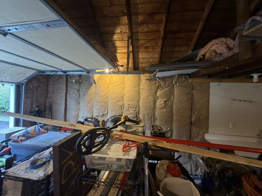 Garage insulation removal - We received an inquiry to remove insulation from the walls. When we arrived we provided an estimate and scheduled the job. Took us less than 3 hours and we left another homeowner satisfied. Garage insulation removal - We received an inquiry to remove insulation from the walls. When we arrived we provided an estimate and scheduled the job. Took us less than 3 hours and we left another homeowner satisfied.