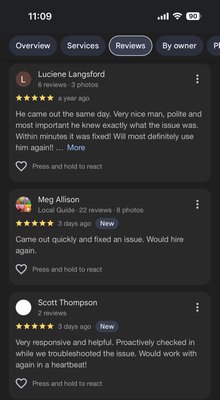Hear what our customers have to say! - Hear what our satisfied customers have said in the past!