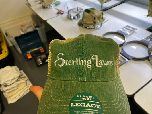 Sterling Lawns Custom Hats - Sterling Lawns is a growing landscaping company based in Ohio. This customer wanted a high-quality, but naturally textured cap to help promote their business.
With our in-house digitizing services and fast-turnaround, we had these caps embroidered and shipped in less than 24 hours. Sterling Lawns Custom Hats - Sterling Lawns is a growing landscaping company based in Ohio. This customer wanted a high-quality, but naturally textured cap to help promote their business.
With our in-house digitizing services and fast-turnaround, we had these caps embroidered and shipped in less than 24 hours.