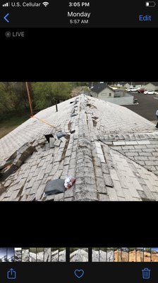 WAFLA PROJECT, Old damaged roof completed in 2 days - Another nice job completed by Roofing Plus, 4.5 days about 4500 sf project
