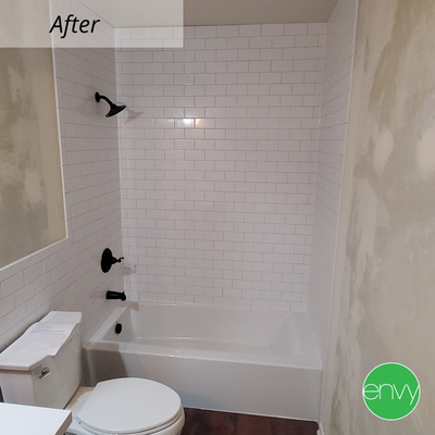 OLLING MEADOWS, IL SMALL BATHROOM REMODEL - Rolling Meadows, IL small bathroom remodel completed in 2022. These home owners had an outdated small bathroom they wanted to renovate. We replaced the shower area and the flooring, as well as installed a new toilet and vanity.