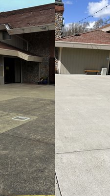 New Life Church - We recently had the incredible opportunity to give back and help out a local church revitalize their front concrete! Before it was dirty and run down, but with some hard work we brought it back to life. For this job we did not charge a fee because we pride ourselves on giving back to the community. Check out the results! New Life Church - We recently had the incredible opportunity to give back and help out a local church revitalize their front concrete! Before it was dirty and run down, but with some hard work we brought it back to life. For this job we did not charge a fee because we pride ourselves on giving back to the community. Check out the results!