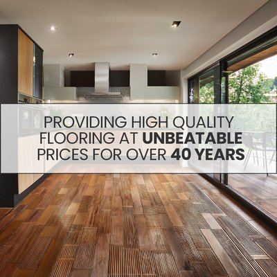 Unbeatable Prices for Over 40 Years! - Come Visit Our 50,000 Square Foot Warehouse, Where You'll Find Every Flooring Option Imaginable! Unbeatable Prices for Over 40 Years! - Come Visit Our 50,000 Square Foot Warehouse, Where You'll Find Every Flooring Option Imaginable!