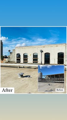 Rooftop Patio Demolition and Removal - We were called by a roofing company to demolish and remove a rooftop patio in downtown Jacksonville. We got this done in 1 day and saved them thousands of dollars! Rooftop Patio Demolition and Removal - We were called by a roofing company to demolish and remove a rooftop patio in downtown Jacksonville. We got this done in 1 day and saved them thousands of dollars!