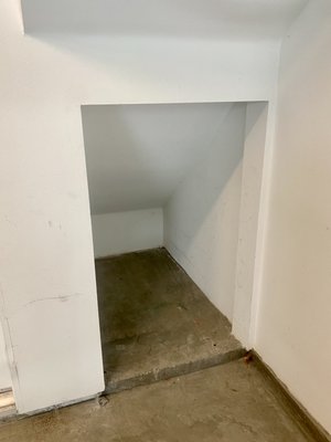 Creation and installation of a door in a non-standard opening - The customer wanted to make a door according to his design Creation and installation of a door in a non-standard opening - The customer wanted to make a door according to his design