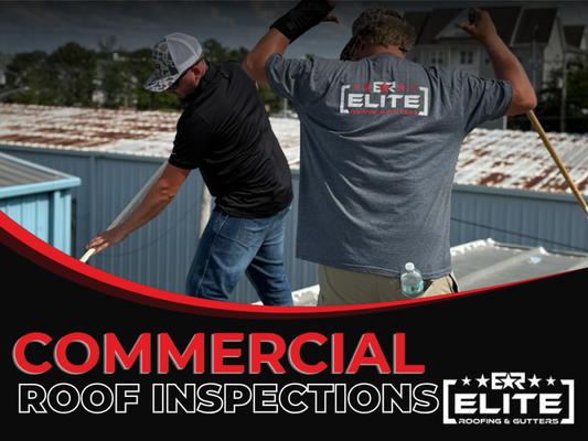 Commercial Roof Inspection - Elite Roofing & Gutters provides detailed commercial roof inspection services designed to help property owners identify roofing issues early, protect their investment, and extend the lifespan of their roofing system. Our experienced commercial roofing team performs thorough inspections for office buildings, retail centers, warehouses, apartment complexes, industrial facilities, and other commercial properties using proven industry standards and professional assessment methods.

During each inspection, we evaluate the overall condition of the roof, including roofing membranes, flashing, drainage systems, seams, roof penetrations, storm damage, leaks, ponding water, structural concerns, and signs of wear caused by age or weather exposure. Our team provides detailed documentation, photos, and honest recommendations to help property owners and managers make informed decisions about repairs, maintenance, or roof replacement needs before small issues become major and costly problems.

Elite Roofing & Gutters also offers post-storm roof inspections, insurance claim documentation, drone inspections, and preventative maintenance evaluations designed to improve roof performance and reduce unexpected repair expenses. Whether your property has experienced storm damage, active leaks, or routine wear and tear, our commercial roof inspection services are focused on helping businesses maintain safe, reliable, and long-lasting roofing systems.

We are committed to dependable service, professional communication, and accurate roof assessments backed by years of commercial roofing experience. Our goal is to help property owners prevent disruptions, avoid costly structural damage, and protect their commercial property with trusted roofing expertise and long-term roofing solutions built for durability and performance.