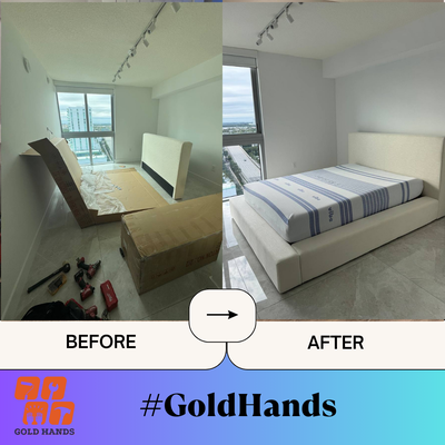 Project: Bed Assembly for a Happy Client 🛏️✨ - We recently helped a client with the assembly of their new bed, and the results were flawless! With our handyman service, we take the stress out of putting furniture together—leaving you with a well-assembled piece and no frustration.
What We Did:
Fully assembled the bed according to manufacturer instructions.
Ensured everything was securely put together and functional.
Left the room clean and organized for a hassle-free experience.
Whether it’s a bed, desk, or other furniture, we’ve got the skills and experience to handle it. Ready to book your next service? Get in touch with us today!