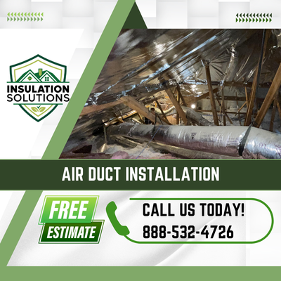Air Duct Installation - Our air ducts might be in the crawlspace or attic but the air inside them is the indoor air we breathe and should be totally separated, sealed, and insulated from the attic or crawlspace air.
This project is a complete replacement of the old air duct insulation and a repair of all air leaks in the duct system. Air Duct Installation - Our air ducts might be in the crawlspace or attic but the air inside them is the indoor air we breathe and should be totally separated, sealed, and insulated from the attic or crawlspace air.
This project is a complete replacement of the old air duct insulation and a repair of all air leaks in the duct system.
