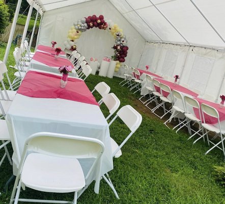 Chairs and tables - Need Chairs and Tables so your guests can sit and eat? We have some! Chairs and tables - Need Chairs and Tables so your guests can sit and eat? We have some!