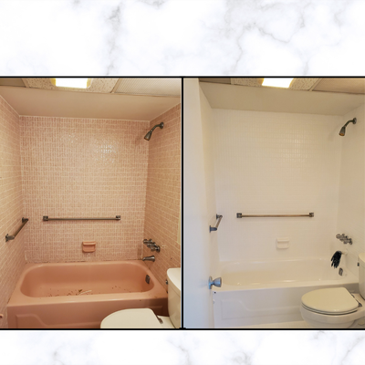 Kitchen & Bath Refinishing - Residential Kitchen & Bath Refinishing project. Project included Kitchen Countertops and Cabinets & Bathroom Tub & Tile Walls. Professionalism Guaranteed ! Kitchen & Bath Refinishing - Residential Kitchen & Bath Refinishing project. Project included Kitchen Countertops and Cabinets & Bathroom Tub & Tile Walls. Professionalism Guaranteed !