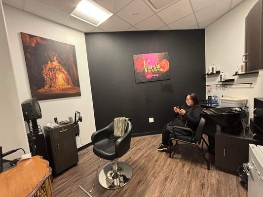 Inside - Verve by KSRRAH is located at the Phenix Salon Newark in Suite #141 beside the fountain. Inside - Verve by KSRRAH is located at the Phenix Salon Newark in Suite #141 beside the fountain.