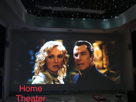 Starred Ceiling in Arch Home Theater - This client wanted a fully custom home theater, feature a starred ceiling to give it the theater the ultimate look. Our client was so happy with the work we completed! Starred Ceiling in Arch Home Theater - This client wanted a fully custom home theater, feature a starred ceiling to give it the theater the ultimate look. Our client was so happy with the work we completed!