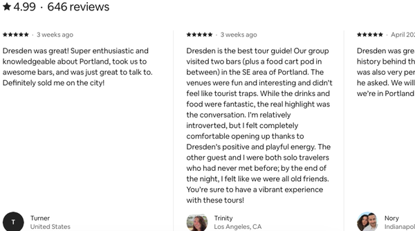 Testimonials - Here's what our previous clients had to say about Throw Snakes Tours and their experience! Testimonials - Here's what our previous clients had to say about Throw Snakes Tours and their experience!