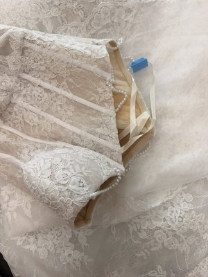 Wedding Dress Cleaning - We take a pride in our wedding dress cleaning. We try our best to clean every dirt and spots from bridal photoshoot and/or actual wedding day. We also can provide preservation box, if bride want’s to keep her special day memory safe and sound. The box costs extra on top of the cleaning fee. The box comes in double cardboard packaging and has pick-a-boo window to look at precious dress without opening actual box. Wedding Dress Cleaning - We take a pride in our wedding dress cleaning. We try our best to clean every dirt and spots from bridal photoshoot and/or actual wedding day. We also can provide preservation box, if bride want’s to keep her special day memory safe and sound. The box costs extra on top of the cleaning fee. The box comes in double cardboard packaging and has pick-a-boo window to look at precious dress without opening actual box.