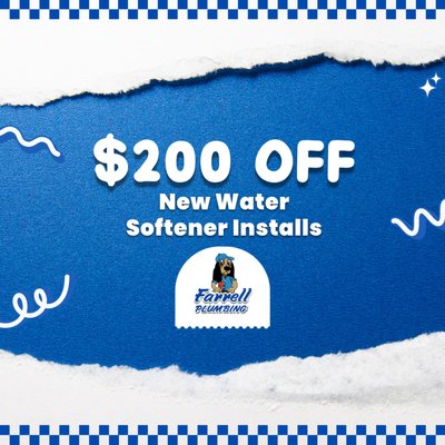 $200 OFF New Water Softener Installs - $200 OFF New Water Softener Installs