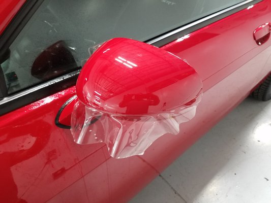 Paint Protection Film Installation/ Clear Bra - This installation of paint protection film will keep the paint looking like new! This protects the paint from rock chips, sun damage, scrapes, etc.