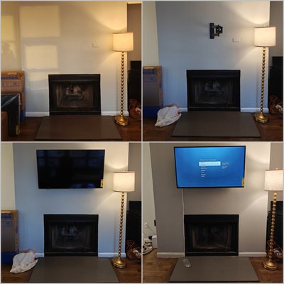 TV Mounting Above Fireplace, NYC - This project involved wall-mounting a flat-screen TV above a fireplace in a Manhattan apartment. We provided a secure, clean installation with all wires hidden for a modern, clutter-free look. The job was completed in under 1 hour for just $120. As always, we guaranteed a perfect result and included a 90-day warranty. If you need a TV or art piece professionally mounted, contact us for a fast quote! TV Mounting Above Fireplace, NYC - This project involved wall-mounting a flat-screen TV above a fireplace in a Manhattan apartment. We provided a secure, clean installation with all wires hidden for a modern, clutter-free look. The job was completed in under 1 hour for just $120. As always, we guaranteed a perfect result and included a 90-day warranty. If you need a TV or art piece professionally mounted, contact us for a fast quote!
