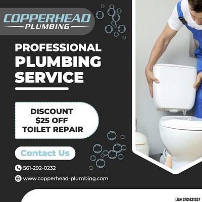 Toilet Repair Coupon - $25 Off Any Toilet Repair Toilet Repair Coupon - $25 Off Any Toilet Repair