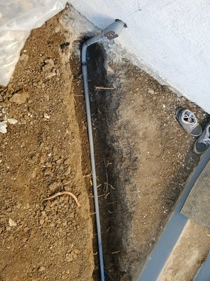 New 220v/50amp line with new sub panel relocated from the house to the back garage and EV station charger - Relocate sub panel