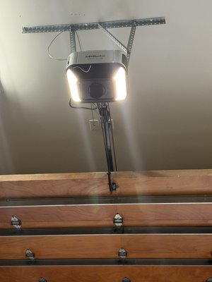 Upgraded an old opener to a new LiftMaster belt-drive system for a 10 ft garage door. - Upgraded to a new LiftMaster opener for better performance and quiet operation. Clean installation with all safety features configured. Reliable and efficient system ready for daily use.