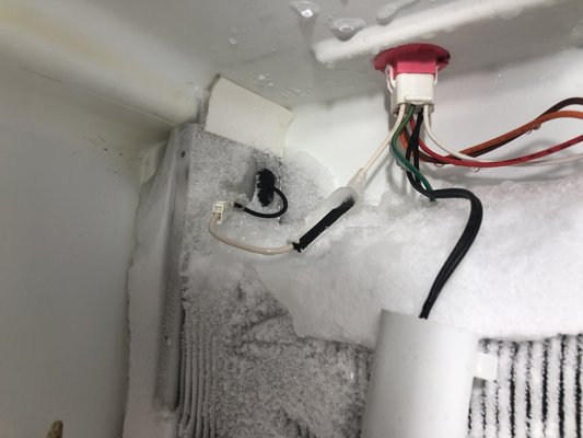 Amana fridge repair - My customer was having problems with their fridge cooling down. I resolved the issue by changing out the evap fan motor. Amana fridge repair - My customer was having problems with their fridge cooling down. I resolved the issue by changing out the evap fan motor.