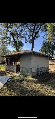 Shed demo & haul off - Customer asked us to remove old shed to prepare for a bigger and more improved one, this one was a safety hazard. Got in and got it done in a timely manner. Shed demo & haul off - Customer asked us to remove old shed to prepare for a bigger and more improved one, this one was a safety hazard. Got in and got it done in a timely manner.