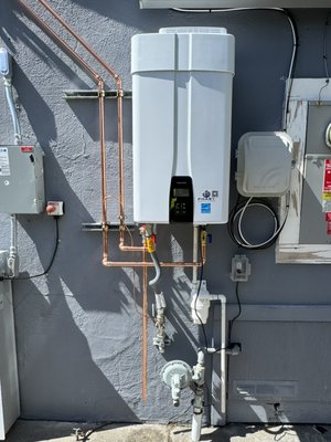 Another tankless water heater done right. ✅ - We replaced an improperly installed tankless water heater that had been located in the garage. The original installation developed a leak over time, allowing moisture to build up inside the walls and leading to mold damage.
To bring everything up to code, we installed the new tankless water heater on the exterior of the home. The unfortunate part is that the homeowner now has to take on a costly remodel and mold remediation because of the damage caused by the previous installation.
Proper installation isn't just about passing inspection it's about protecting your home and avoiding expensive repairs down the road.
If you're considering a tankless water heater, make sure it's installed correctly the first time. Another tankless water heater done right. ✅ - We replaced an improperly installed tankless water heater that had been located in the garage. The original installation developed a leak over time, allowing moisture to build up inside the walls and leading to mold damage.
To bring everything up to code, we installed the new tankless water heater on the exterior of the home. The unfortunate part is that the homeowner now has to take on a costly remodel and mold remediation because of the damage caused by the previous installation.
Proper installation isn't just about passing inspection it's about protecting your home and avoiding expensive repairs down the road.
If you're considering a tankless water heater, make sure it's installed correctly the first time.