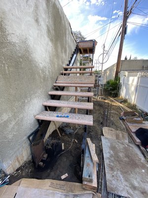 Stone Stairs - Stone stairs installed at this new remodel Stone Stairs - Stone stairs installed at this new remodel