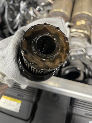 2021 Audi SQ7 Engine Replacement. - This vehicle came in with a check engine light and poor engine performance. Upon further inspection, we visually inspected the oil filter and found excessive metal shavings! The oil level was excessively low, causing a connecting rod bearing to spin. We installed a new engine, new turbos, all new turbo lines, new intercoolers, filled and bled coolant system, fresh engine oil, engine oil filter, and we had this vehicle back on the road. We cannot stress the importance of routine maintenance! 2021 Audi SQ7 Engine Replacement. - This vehicle came in with a check engine light and poor engine performance. Upon further inspection, we visually inspected the oil filter and found excessive metal shavings! The oil level was excessively low, causing a connecting rod bearing to spin. We installed a new engine, new turbos, all new turbo lines, new intercoolers, filled and bled coolant system, fresh engine oil, engine oil filter, and we had this vehicle back on the road. We cannot stress the importance of routine maintenance!