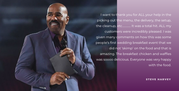 We worked with Steve Harvey - We worked with Steve Harvey