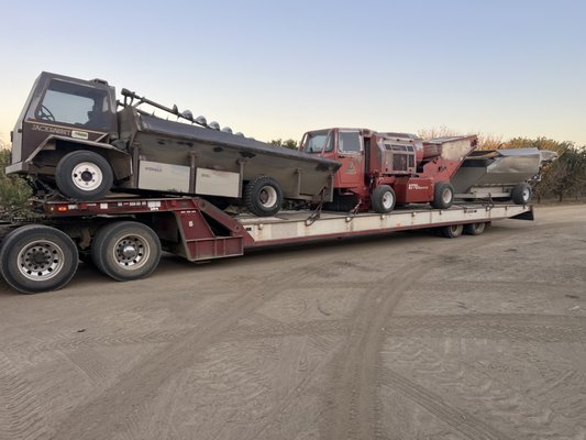 Heavy Equipment Transport - Landoll and lowboy transport service available.