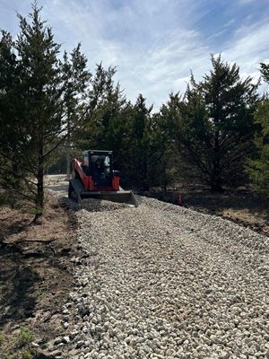 Gravel driveway Gravel driveway
