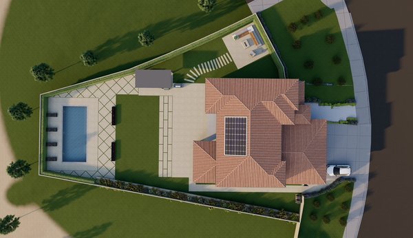 Palmdale full exterior design - This 3D design project aims to transform both the front and backyard into an extraordinary space that exudes a vibrant and captivating atmosphere. The front entrance will undergo a redesign to create an inviting ambiance, while the backyard will be the focal point of the project, featuring a stunning new pool surrounded by sleek cement slabs. A stylish patio cover will provide shade and shelter, complementing an outdoor kitchen where you can create delicious meals while enjoying the outdoors. The addition of a beautiful fire pit will provide warmth and a cozy gathering spot, while two large fire features positioned strategically in the middle of the yard will add an element of excitement and create a truly mesmerizing setting. Overall, this project aims to deliver a remarkable design that infuses a sense of energy and charm into the entire outdoor space. Palmdale full exterior design - This 3D design project aims to transform both the front and backyard into an extraordinary space that exudes a vibrant and captivating atmosphere. The front entrance will undergo a redesign to create an inviting ambiance, while the backyard will be the focal point of the project, featuring a stunning new pool surrounded by sleek cement slabs. A stylish patio cover will provide shade and shelter, complementing an outdoor kitchen where you can create delicious meals while enjoying the outdoors. The addition of a beautiful fire pit will provide warmth and a cozy gathering spot, while two large fire features positioned strategically in the middle of the yard will add an element of excitement and create a truly mesmerizing setting. Overall, this project aims to deliver a remarkable design that infuses a sense of energy and charm into the entire outdoor space.