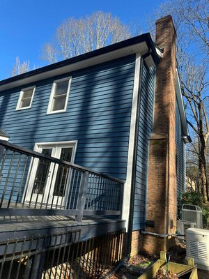 Black is Bold. - We recently completed a stunning gutter upgrade featuring majestic black seamless aluminum gutters. The bold black finish adds an elegant and sophisticated touch, creating striking contrast and elevating the home’s curb appeal with timeless style and superior functionality.