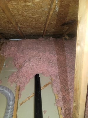 Contaminated insulation removal. - Another job done by kIb nuisance animal removal.