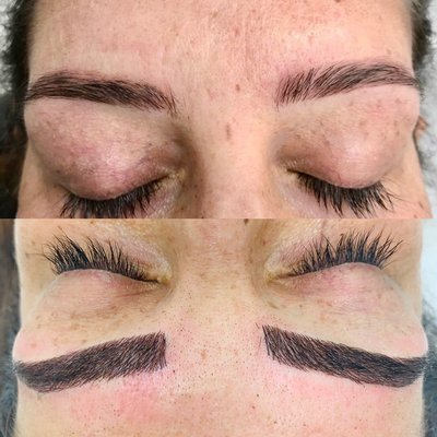 EYEBROWS THREADING, AYURVEDA FACIALS, HYDRA AYURVEDA FACIAL, MICROBLADING, LASH LIFT, BROWS LAMINATION, HENNA TATTOO, LASH EXTENTIONS - we try to finish traditional microblading only just one sitting.