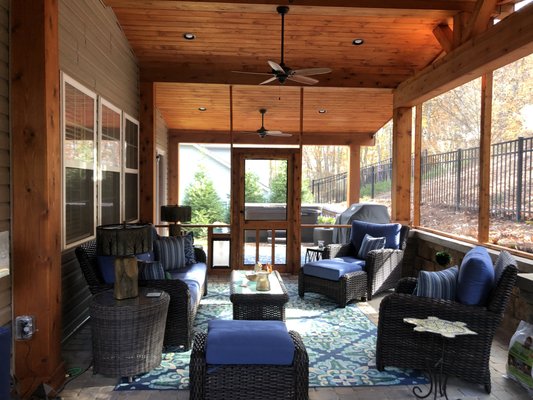 Porches - Check our last Porches construction. Wether you need a screened porch, open porch or a sunroom, Charlotte Deck Builders is here to make your backyard more enjoyable! Porches - Check our last Porches construction. Wether you need a screened porch, open porch or a sunroom, Charlotte Deck Builders is here to make your backyard more enjoyable!